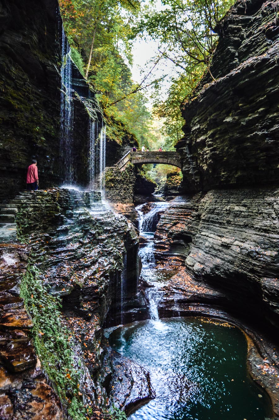 Watkins Glen State Park Rainbow Falls