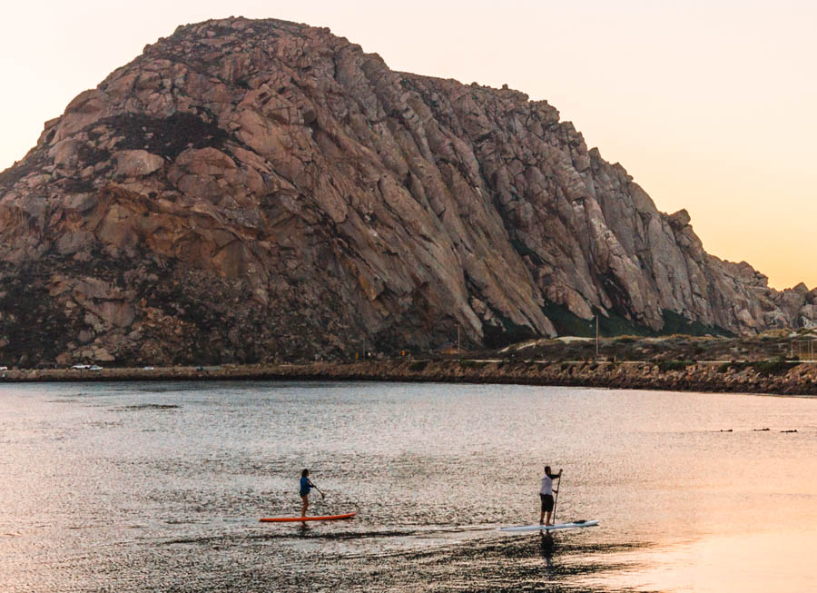 Morro Rock, Morro Bay, Paddle Boarding