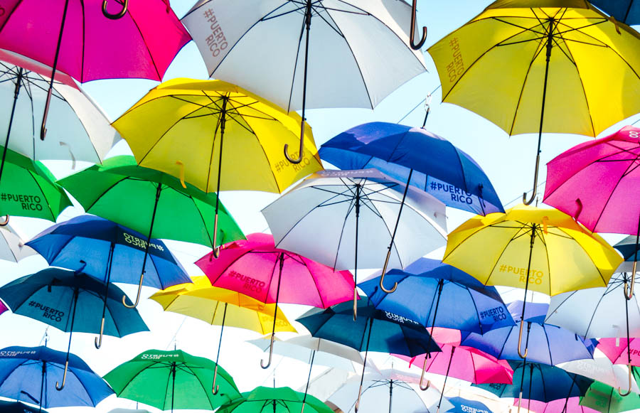 Umbrella Street San Juan - Fortaleza Street