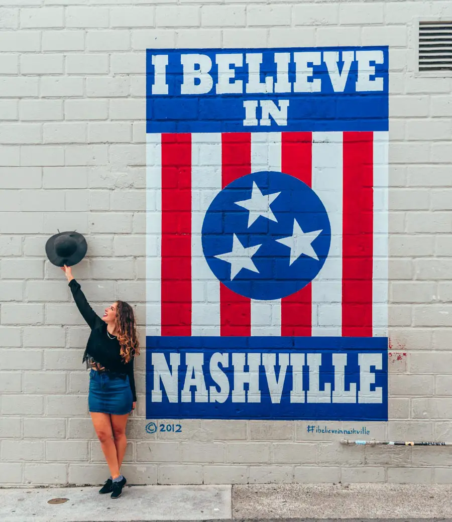 "I Believe in Nashville" mural