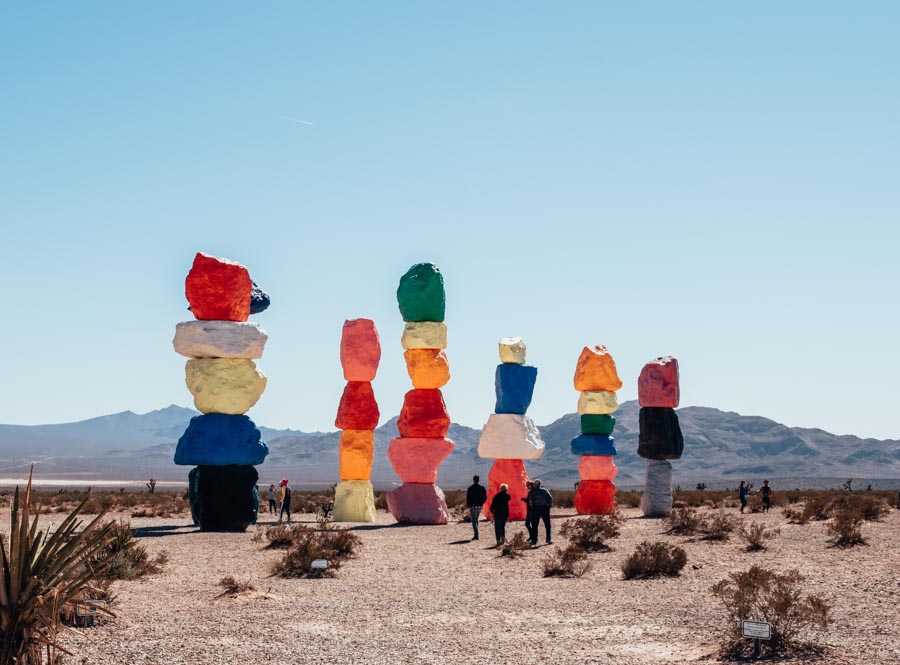 Seven Magic Mountains - Colorful Rocks Near Vegas