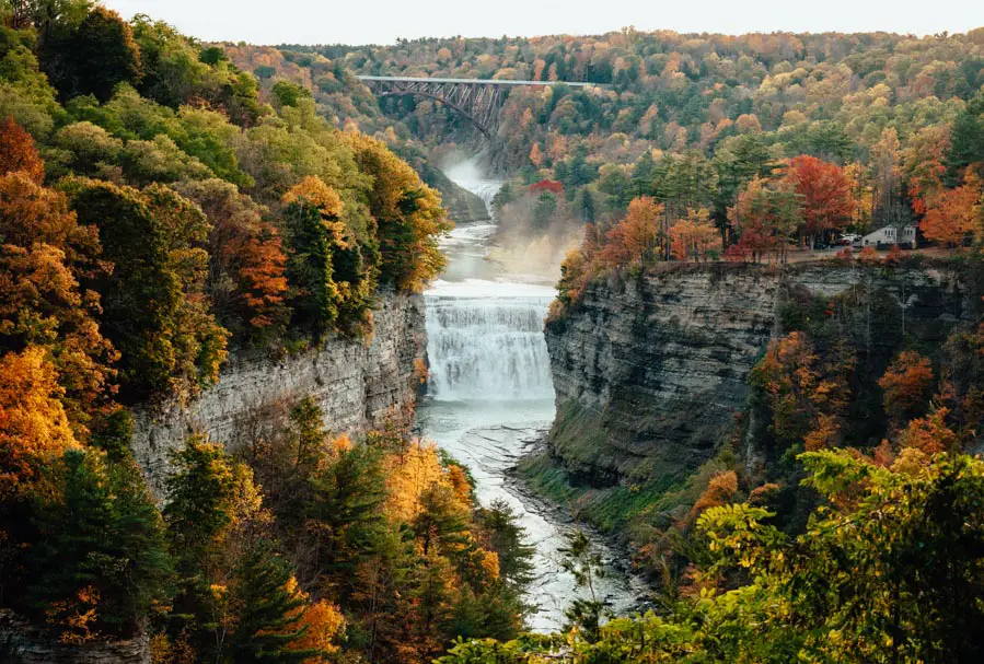 Letchworth State Park - Finger Lakes Waterfall