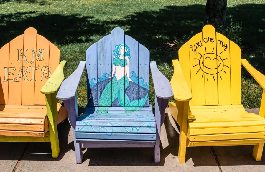 Colorful adirondack Chairs