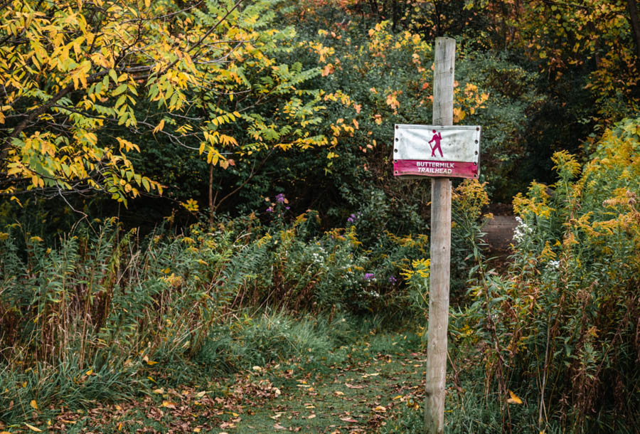 Trail sign at Firelight Camps