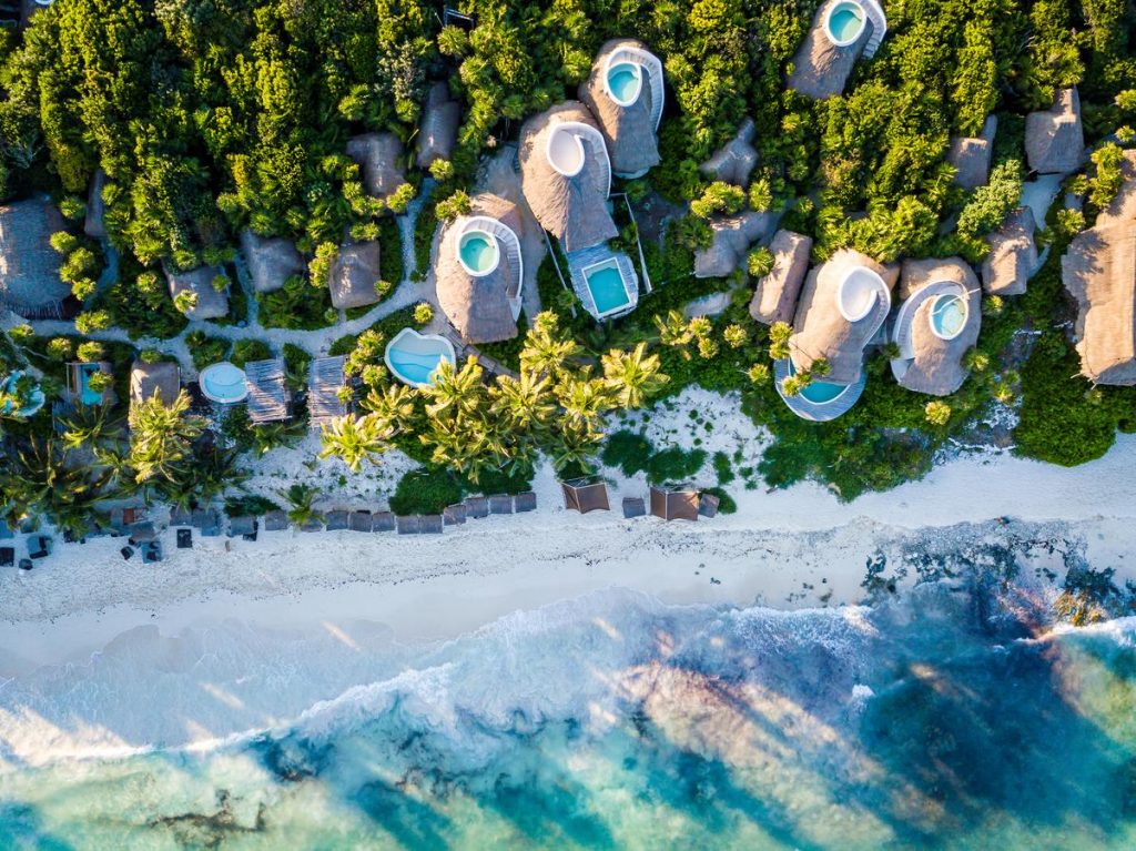 Beach Bungalows in Tulum Papaya Playa Project