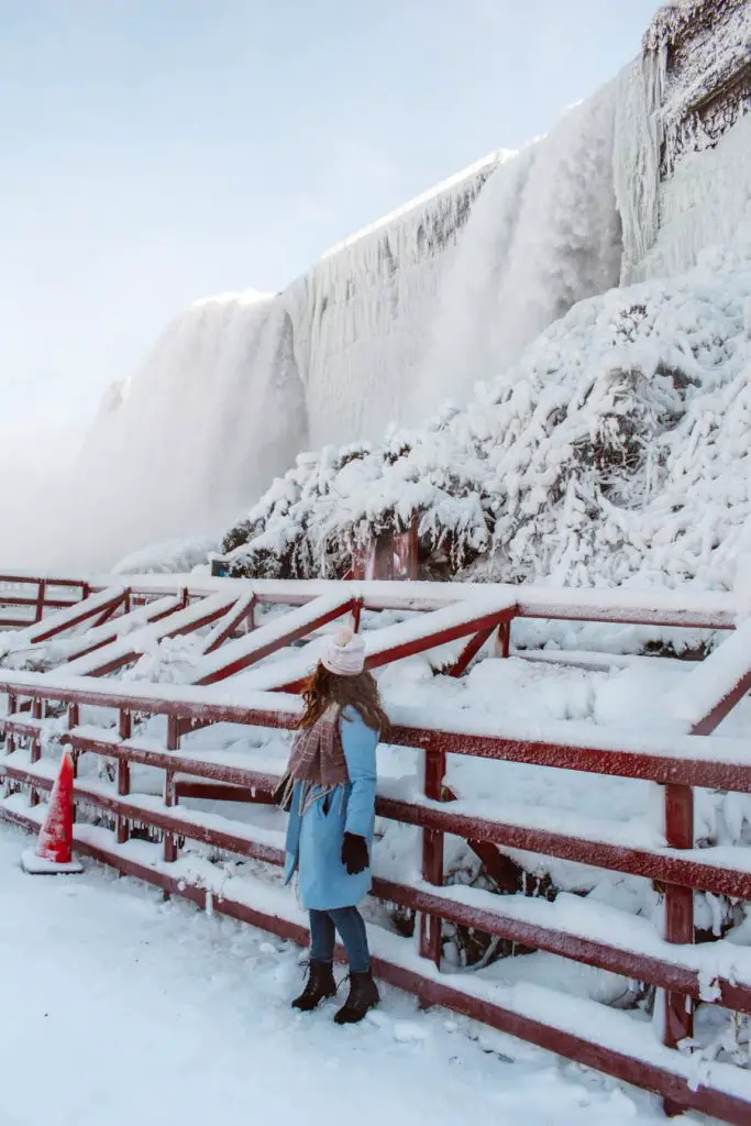Niagara Falls Cave of the Winds in Winter