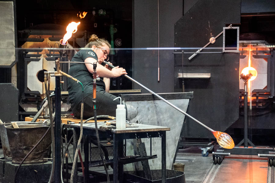 Corning Museum of Glass -Glass blowing demonstration