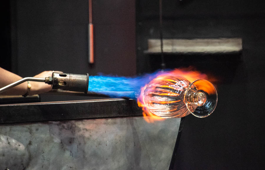 Corning Museum of Glass -Glass blowing demonstration