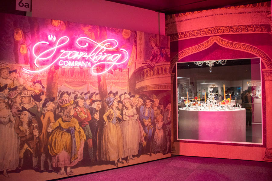 Corning Museum of Glass - In Sparkling Company display