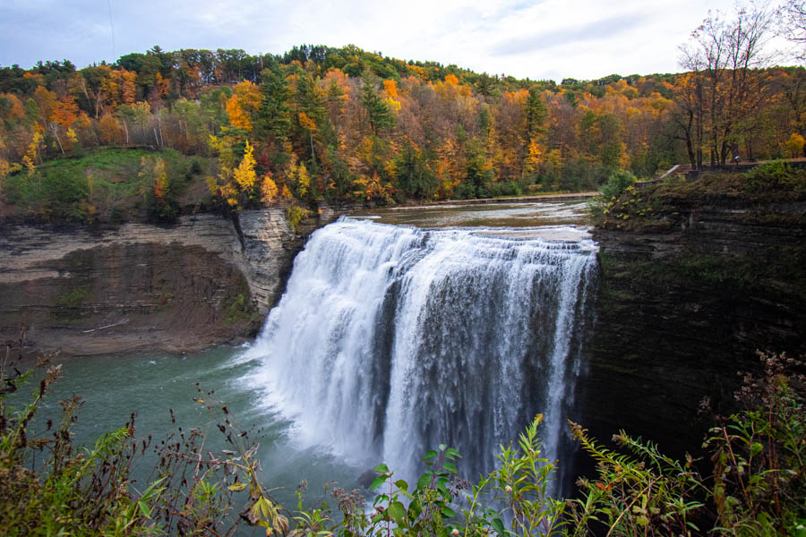 Middle Falls Letchworth Fall Foliage