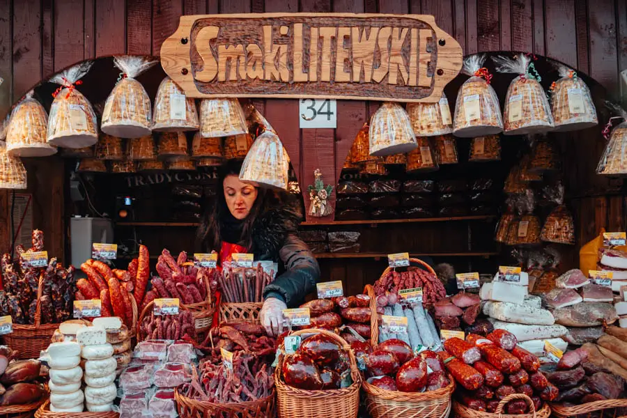 Sausages Krakow Christmas Market