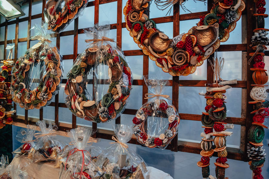 Dried fruit decor Krakow Christmas Market