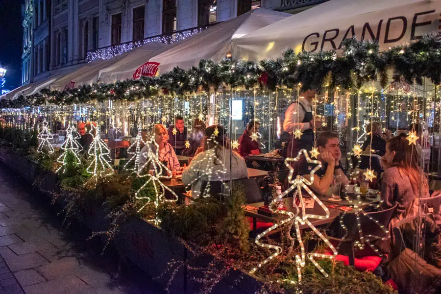 Restaurants in Krakow at Christmas