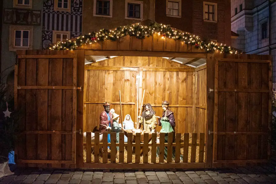 Nativity Scene Poznan Christmas Market