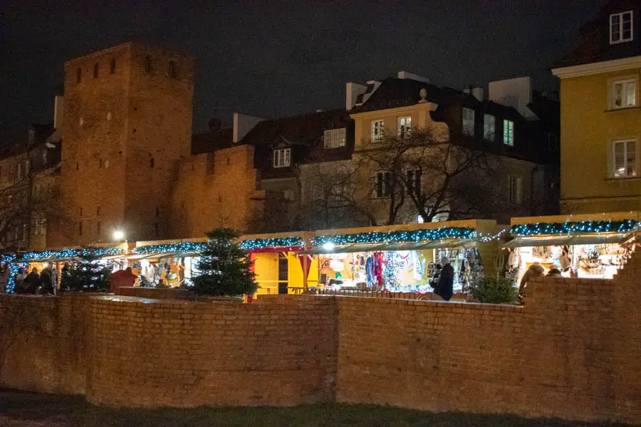 Barbican Walls Warsaw Christmas Market