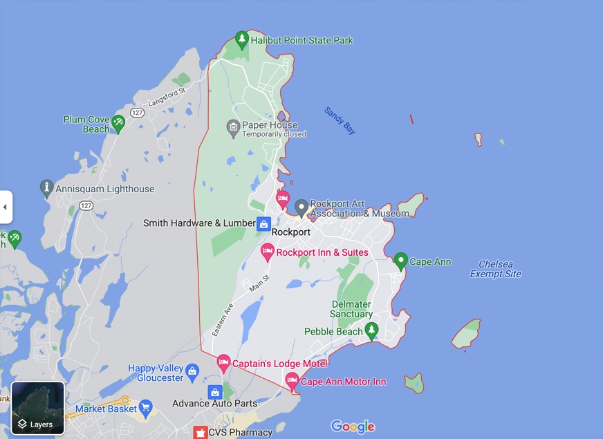 Rockport MA Map