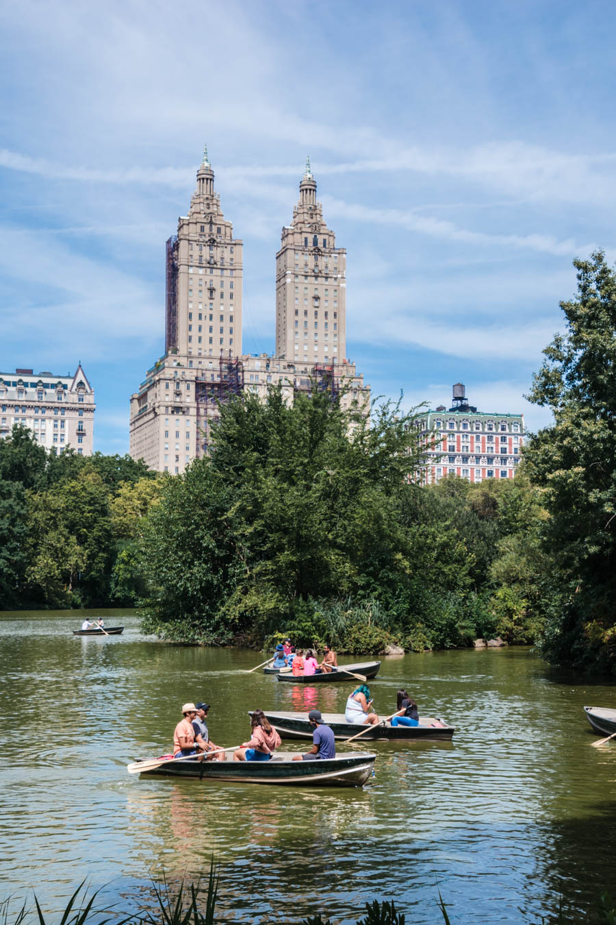Row boating in Central Park