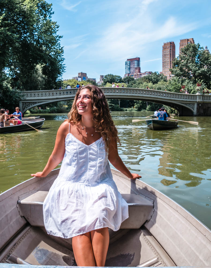 Row boating in Central Park
