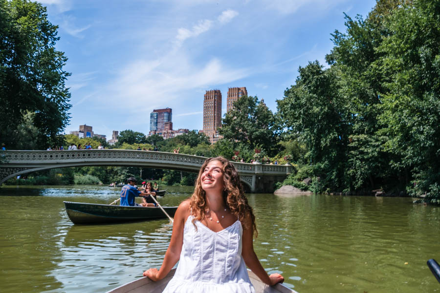 Row boating in Central Park