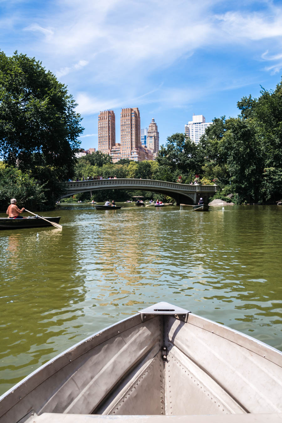 Row boat in Central Park
