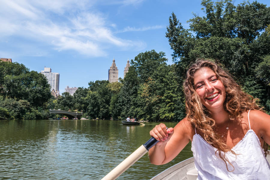 Row Boats in Central Park Lake