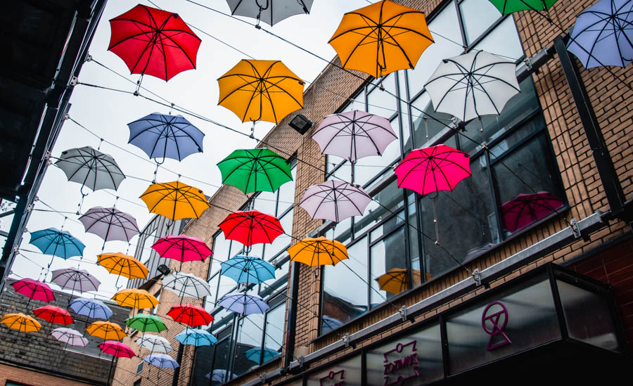 Umbrellas in Dublin