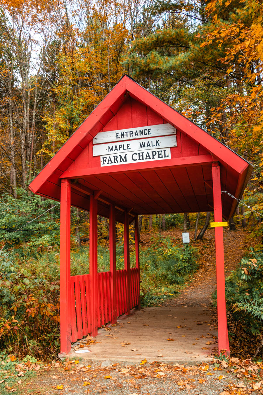 Nature Trail Sugarbush Farm Woodstock Vermont