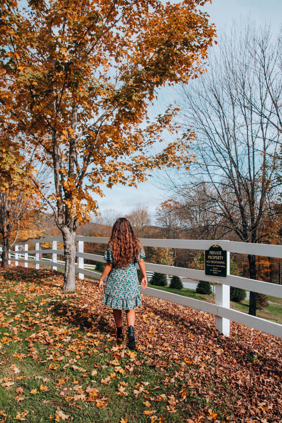 Woodstock Vermont in Fall