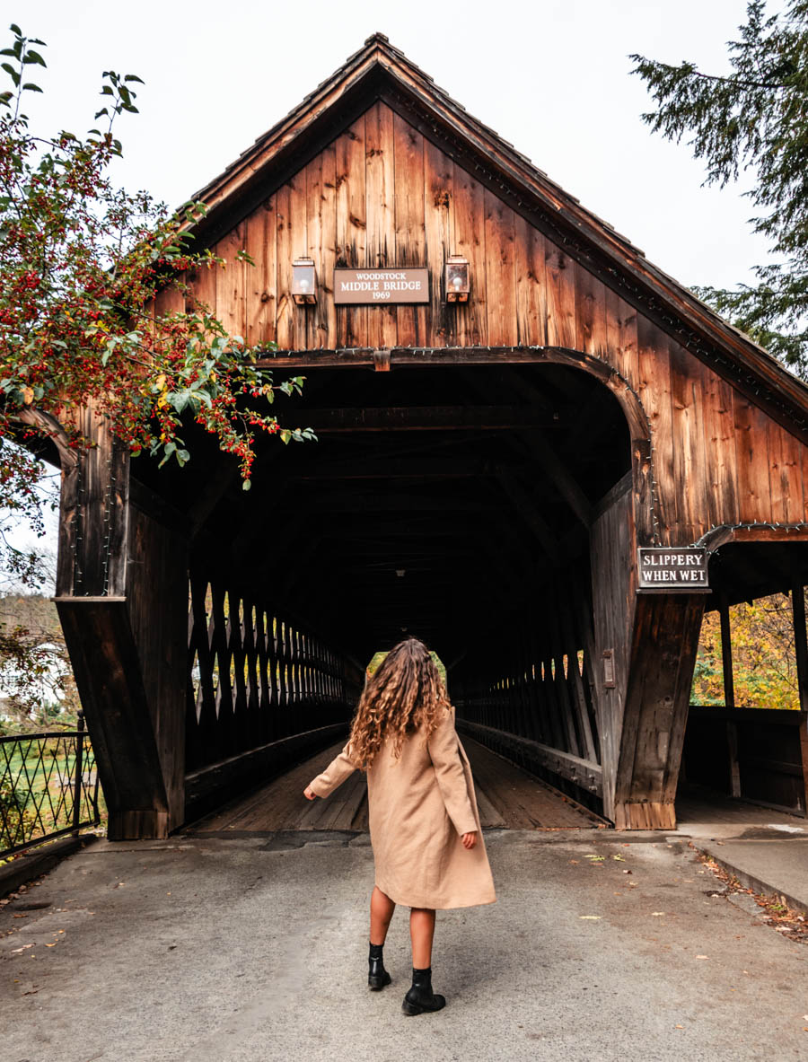 Middle Covered Bridge in Woodstock VT