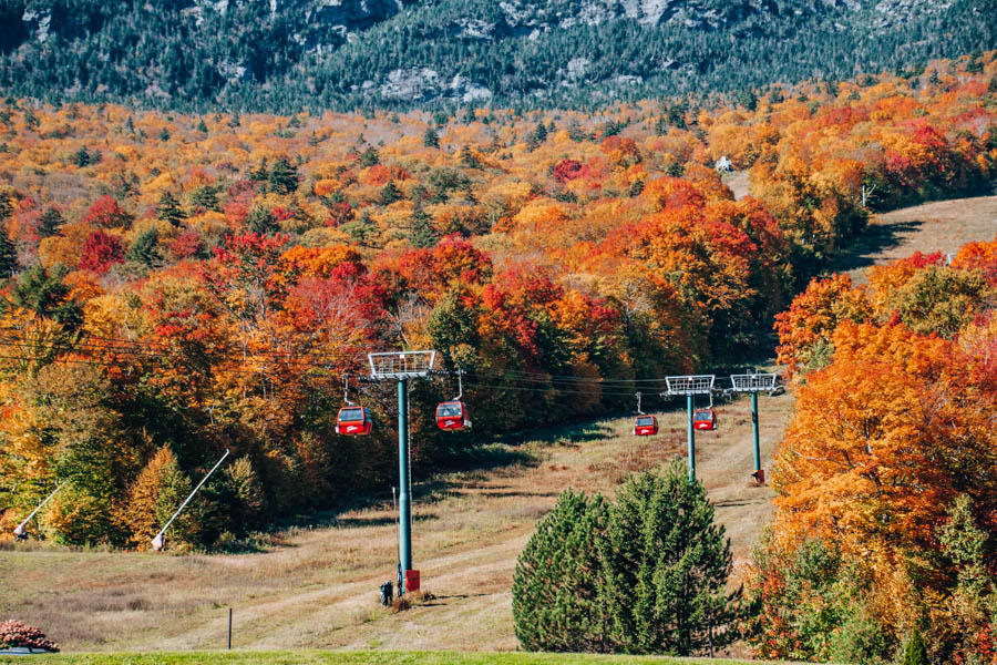 Stowe Gondola SkyRide in Fall