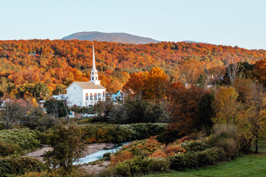 Stowe Church Fall Foliage