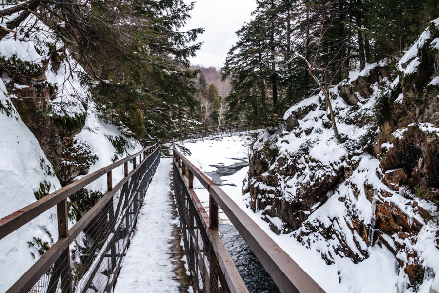 High Falls Gorge Lake Placid Winter