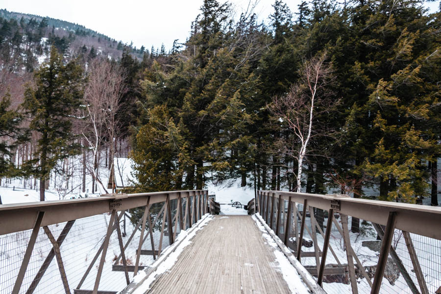 High Falls Gorge Bridge Lake Placid