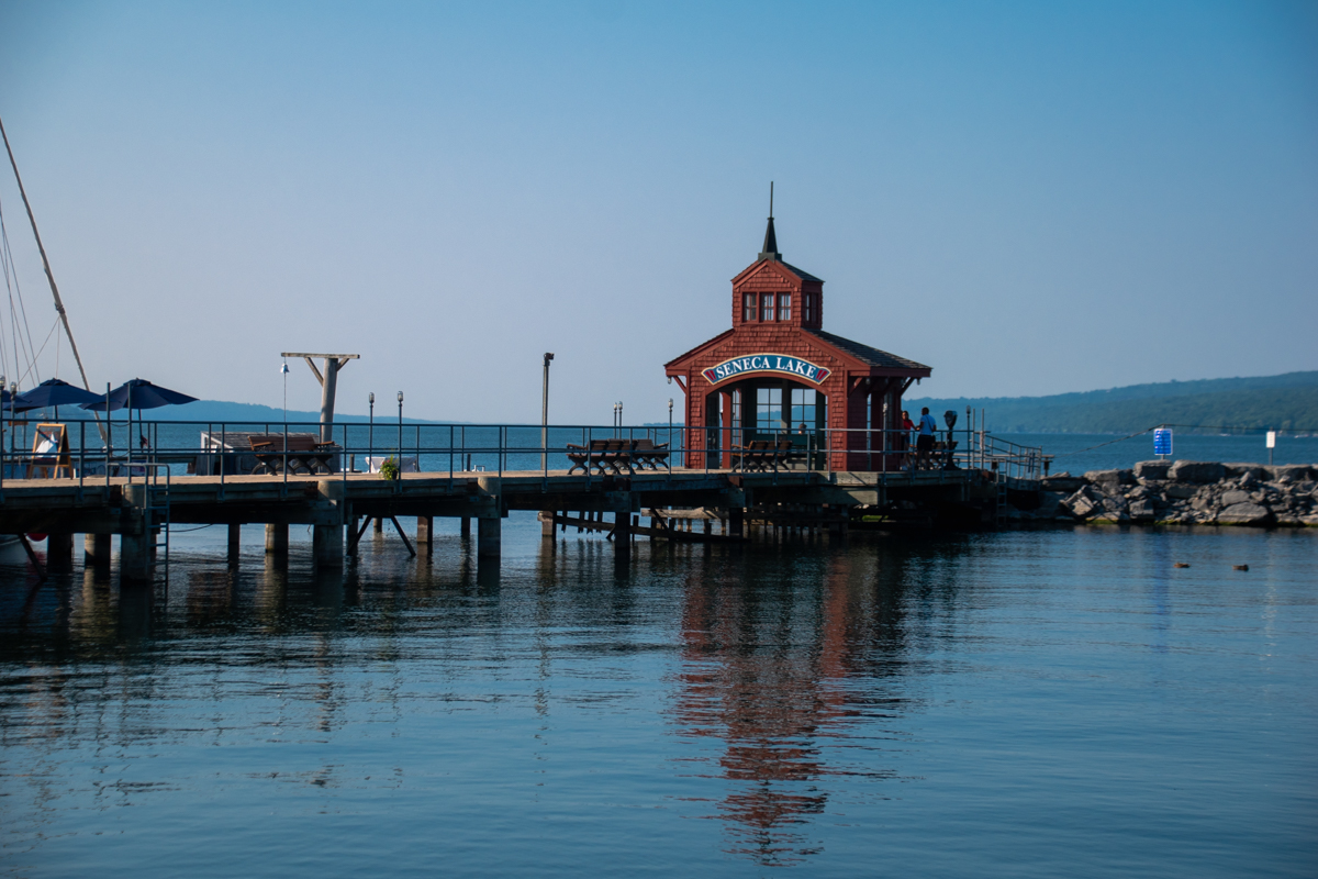 Pier at Seneca Lake Harbor in Watkins Glen